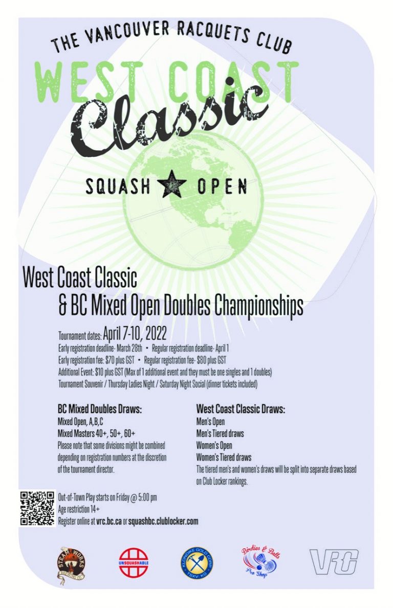 West Coast Classic & BC Mixed Doubles Championships